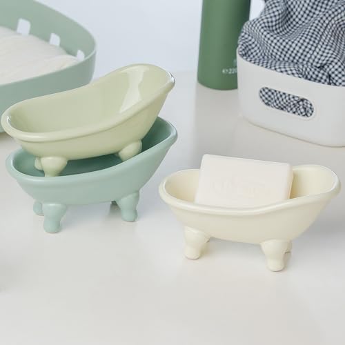 Eco-Friendly Ceramic Minimalist Soap Dish for the Bathroom