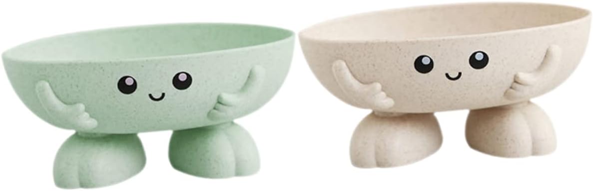 LIFKOME 2-Pack Soap Dishes with Draining Holes