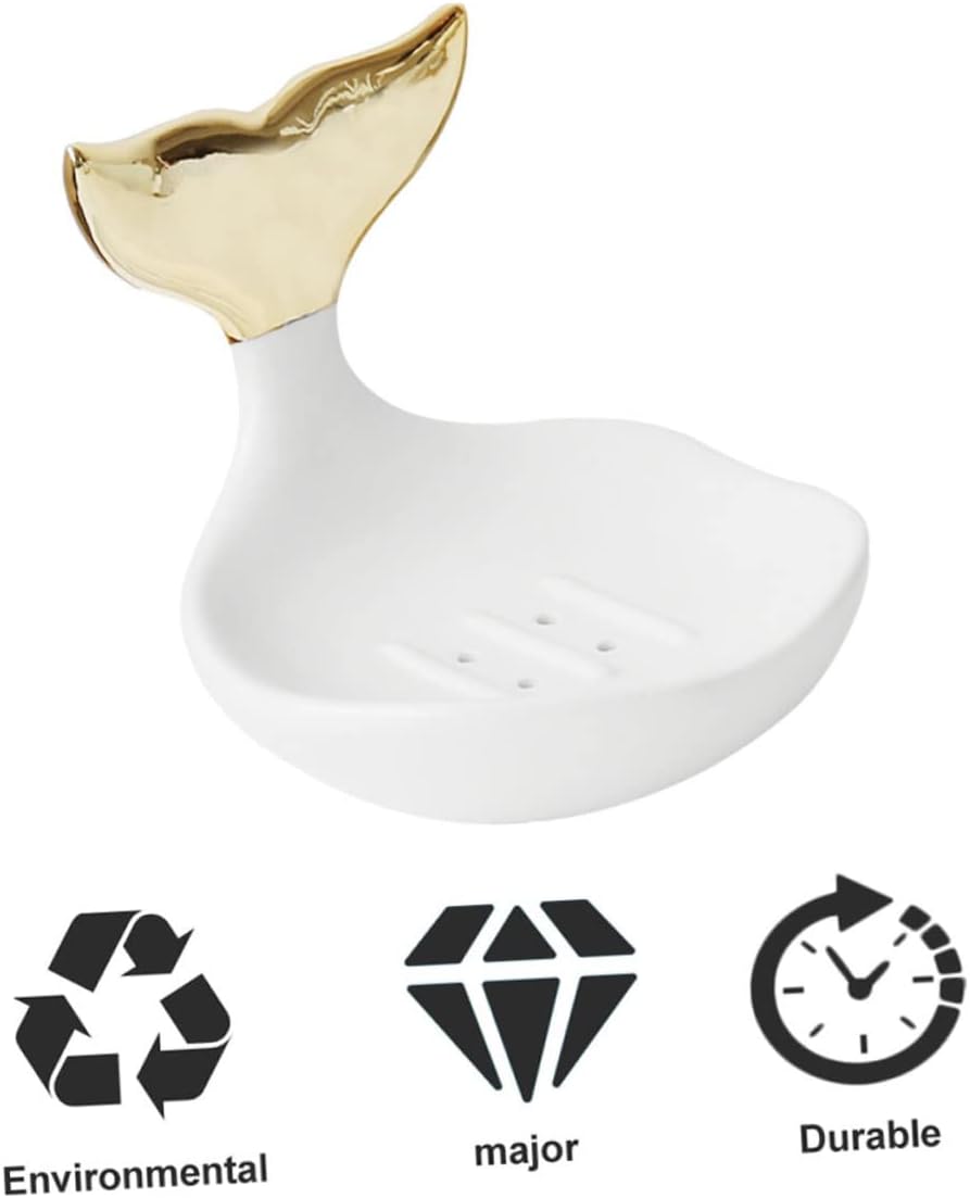 Healifty Modern Stylish Shaped Soap Holder for Bathroom Organization