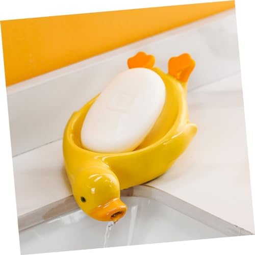 Duck-Shape Ceramic Soap Dish