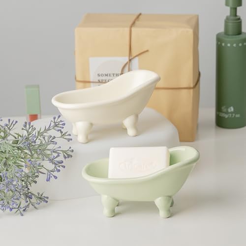 Eco-Friendly Ceramic Minimalist Soap Dish for the Bathroom