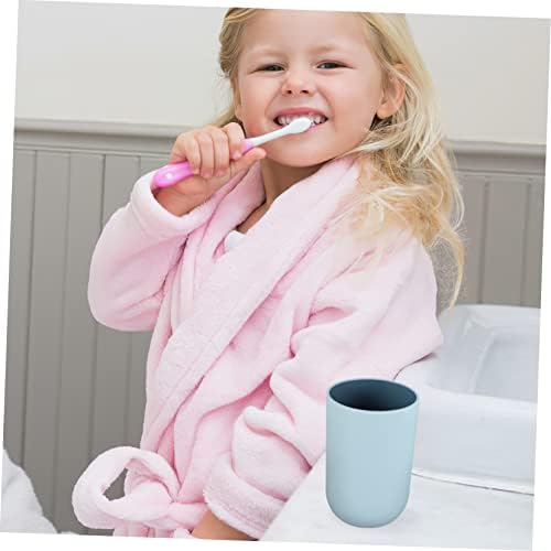 Luxshiny 4pcs Stackable Toothbrush Tumblers with Simple Design