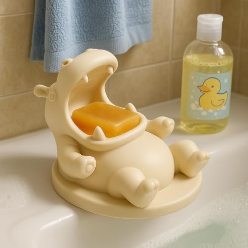 Adorable Hippo Design Soap Dish