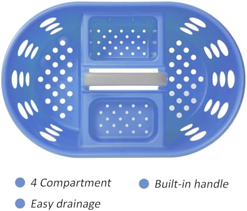 SimplyKleen 2-Piece Jumbo Shower Caddy with Handle