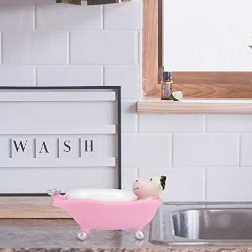 Kids Cartoon Soap Holder Bath Tray for Bathroom Counter