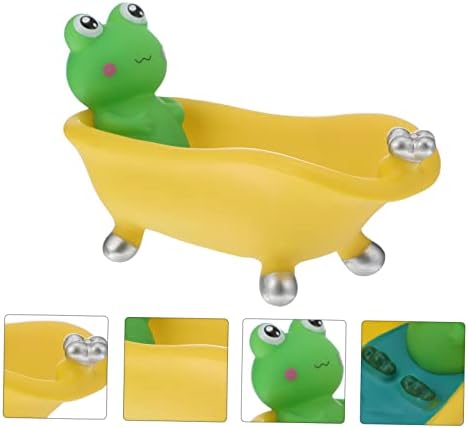 Stylish Frog-shaped Bathtub-Style Reusable Sponge Bath Soap Holder