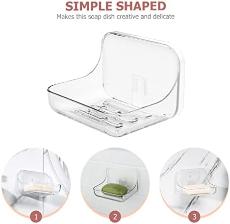 Victorasky Acrylic Wall-Mounted Bathroom Soap Dish