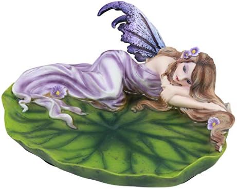 Ebros Under the Starry Night Lavender Fairy Soap Dish Figurine