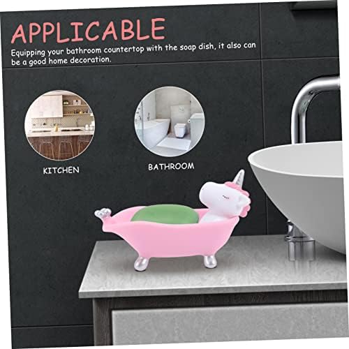 Luxshiny Acrylic Unicorn Bar Soap Holder