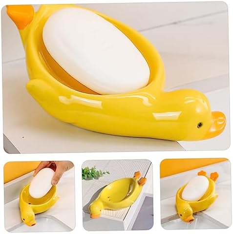 Duck-Shape Ceramic Soap Dish
