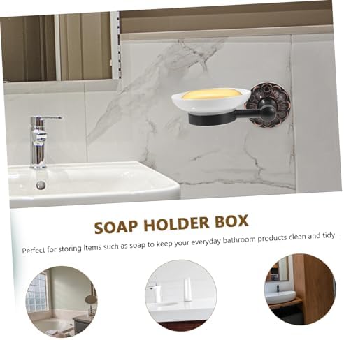 STOBAZA Wall Mount Soap Dish Holder with Antique Copper Finish