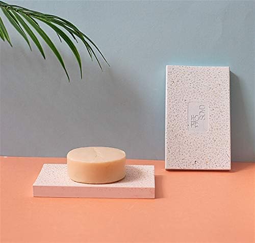 JUNMIN Diatomite Soap Dish Rectangle Pink