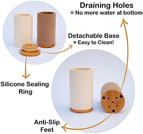 Matani Bamboo Diatomite Toothbrush Holder