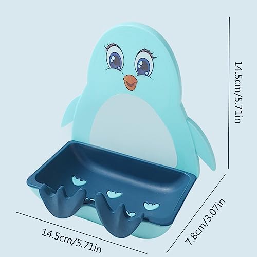 Wall Mounted Penguins Soap Box Decorative Organizer 1