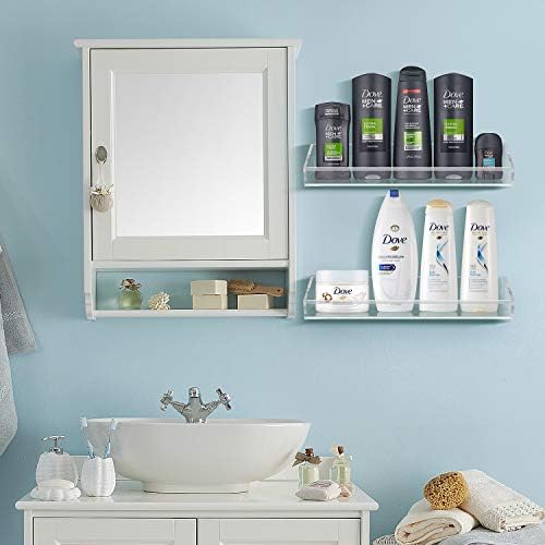 Floating Acrylic Bathroom Caddy 2-Pack