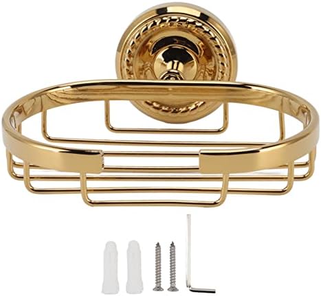 Fafeicy Metal Soap Holder Self-Draining Wall-Mounted