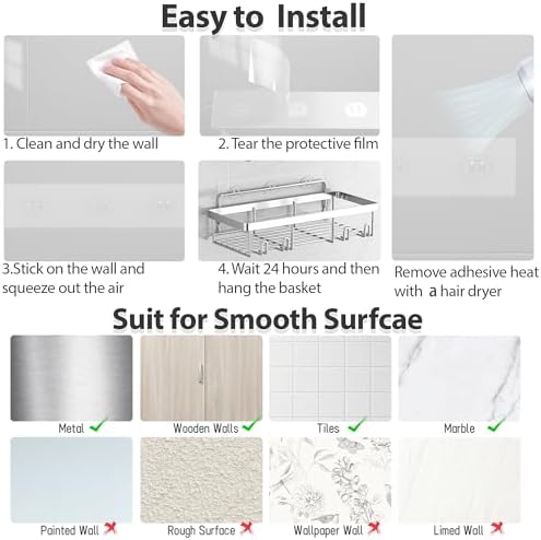 Organizing Shower Bench 10 Pack rustproof stainless steel