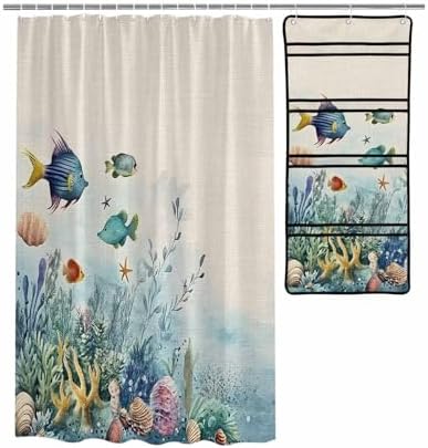 Stylish Mesh Shower Organizer with 10 Storage Pockets and Water_repellent Design