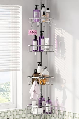 EssenceMe Corner Shower Caddy Tension Pole