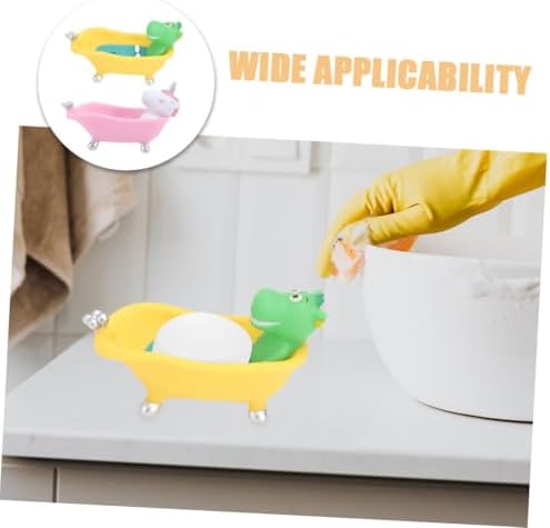 2pc Cute Cartoon Animal Soap Holder