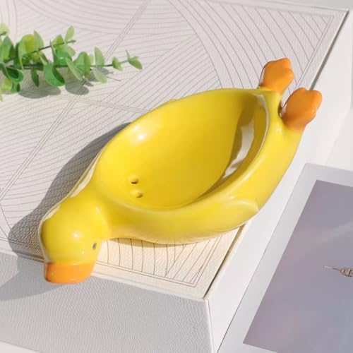 MAGICLULU Ceramic Soap Dish Unique Organizer for Bathroom