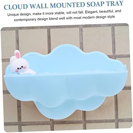 Modern Wall-Mounted Soap Holder No Drilling Easy to Clean - Bathroom Kitchen