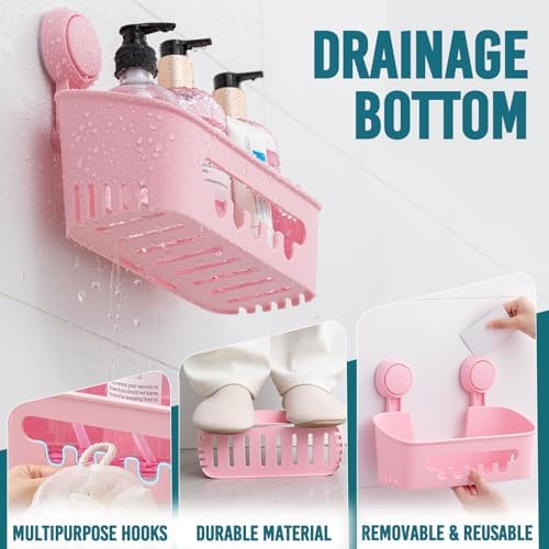 Multipurpose Suction Cup Shower Organizer