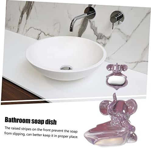 ABOOFAN Cute Elephant Ceramic Soap Dish