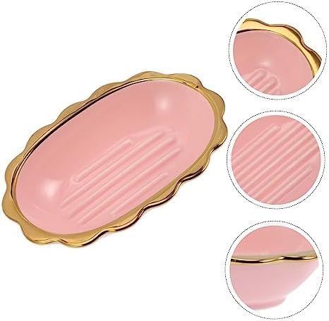 Garneck Ceramic Soap Dish compact multi-compartment stylish for home travel