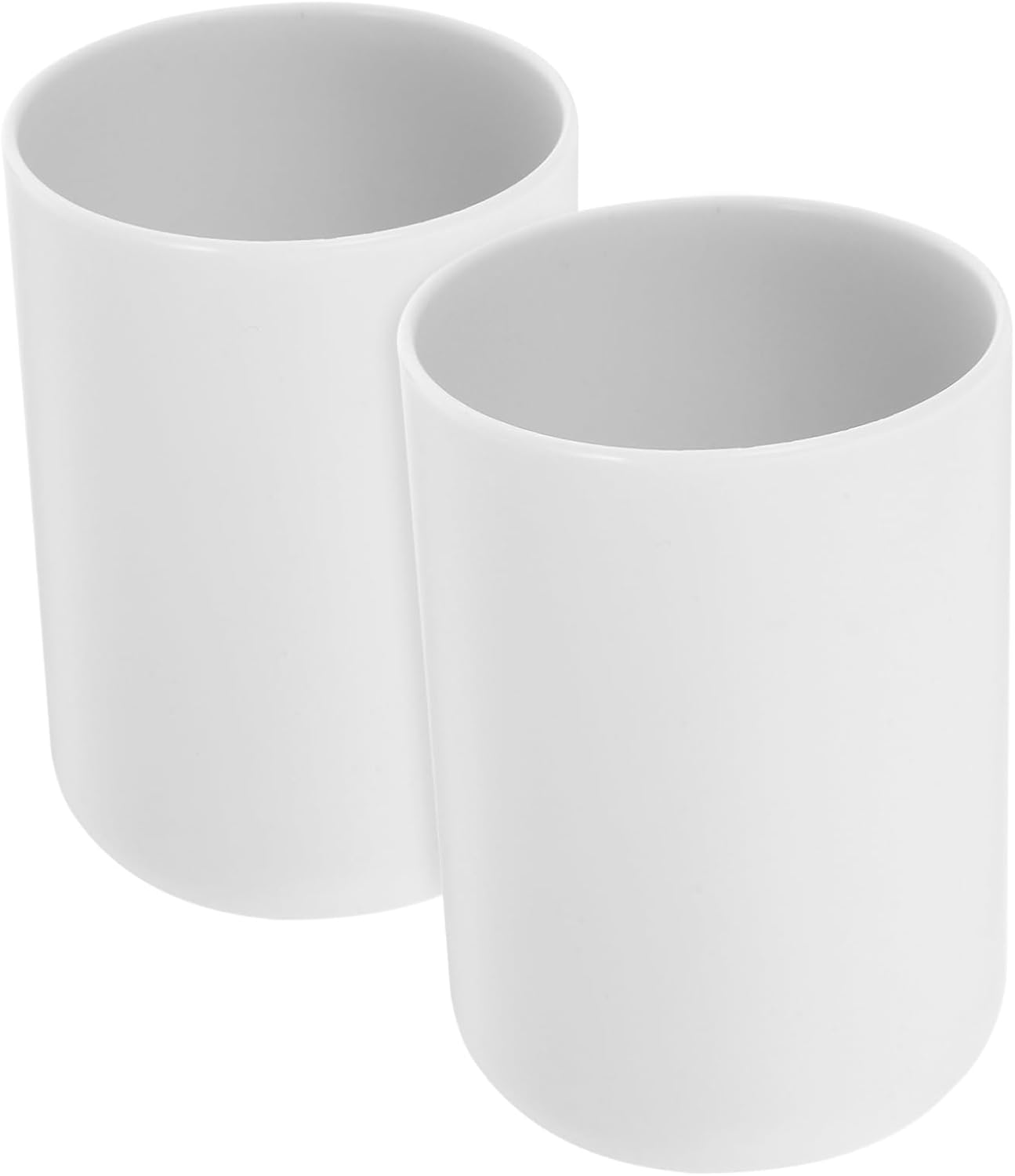 2-Piece Reusable Bathroom Tumbler Toothbrush Cups Pure Safe and Convenient