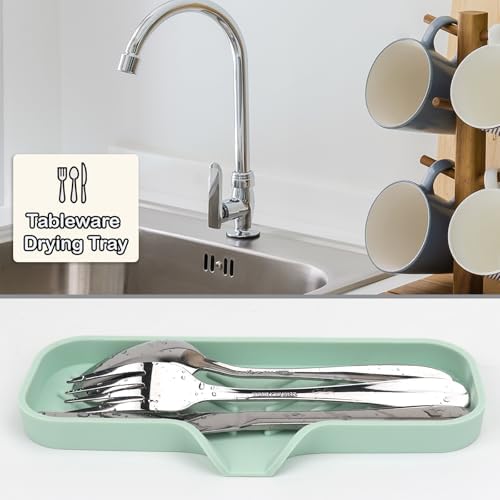 YASMEN Silicone Soap Dish with Drain Green 1