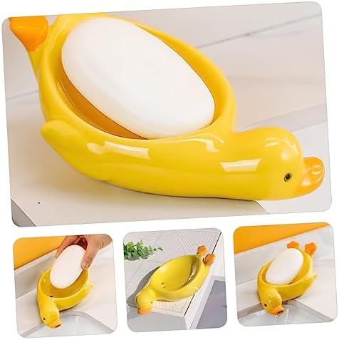 BUGUUYO Ceramic Cartoon Goose Soap Dish - predsaking Stylish