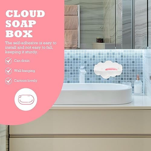 FOMIYES Wall-Mounted Durable White Soap Holder