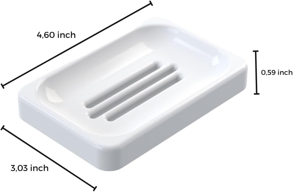 Stylish Rhode Luxury Milk soap dish self-draining and non-slip