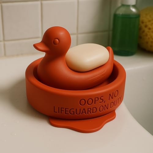 Adorable Lifeguard Duck Soap Dish
