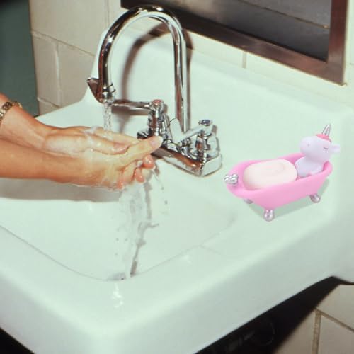 Cute Unicorn Soap Dish for Bathroom and Kitchen