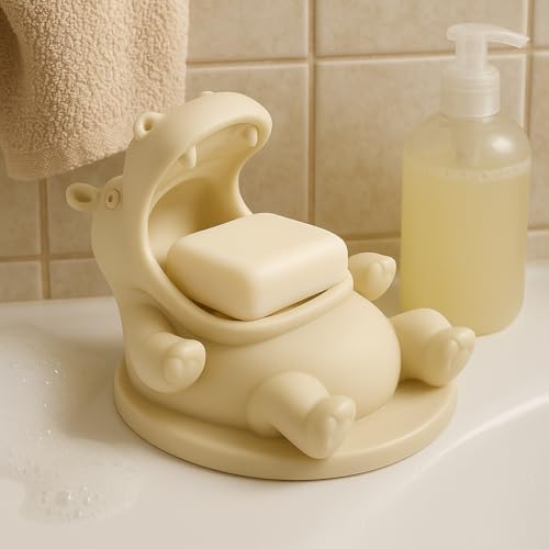 Adorable Hippo Design Soap Dish