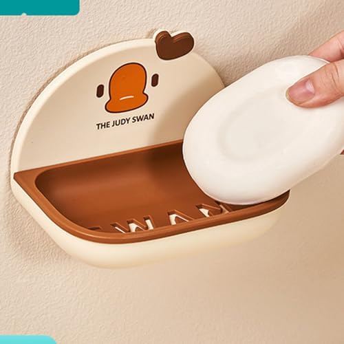 Wall Mounted soap dishBigDecimalCartoon Drainable for Hygiene Aesthetics
