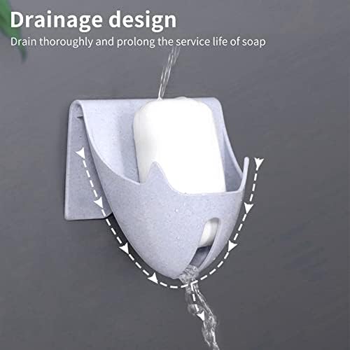 2Packs Soap Dishes with Drain for Bathroom Bar and Kitchen