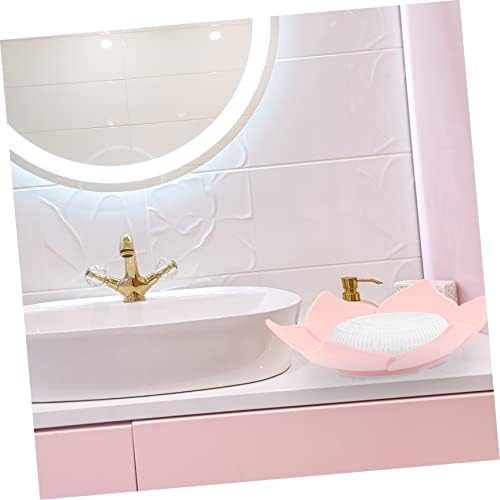 Alipis Flower Shape Soap Dish Silicone Holder