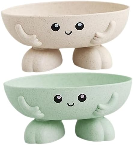 Elegant 2-Pack Compact Design for Bathroom Kitchen Soap Dishes