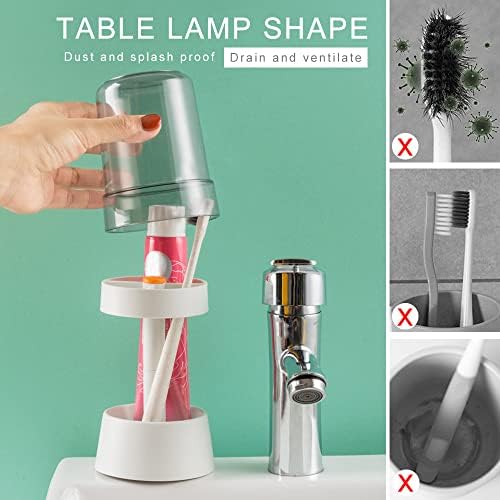Ultimate Toothbrush Holder Compact Stylish 3-Slot Organizer