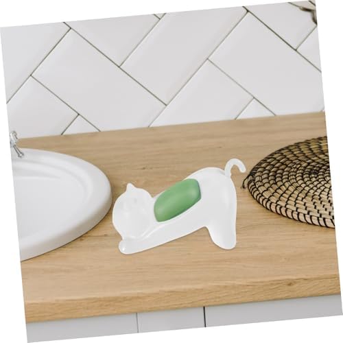 SKISUNO Cute Cat-Themed Self-Draining Soap Dish