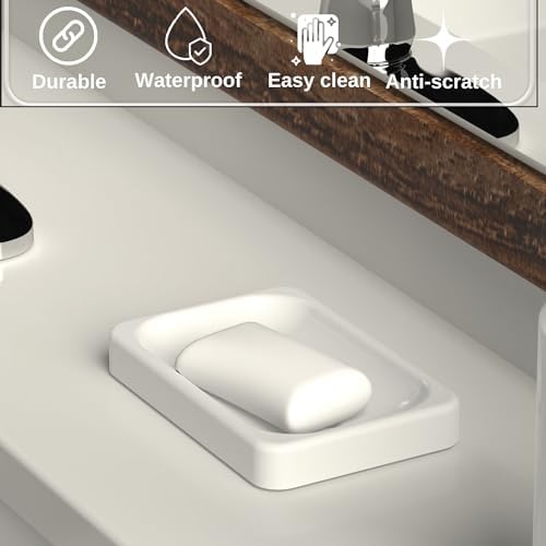 Stylish Rhode Luxury Milk soap dish self-draining and non-slip