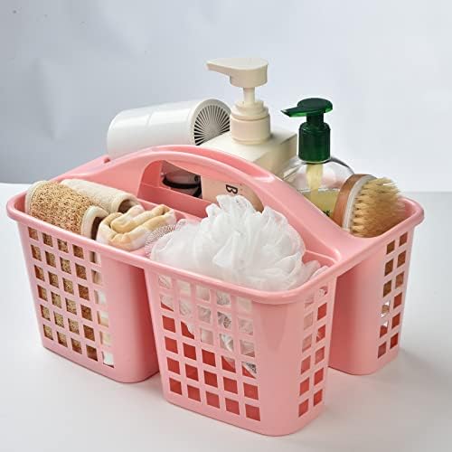 ALINK Plastic Shower Caddy Basket with Compartments
