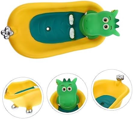 Cute Dinosaur Soap Dish Sponge_holder Small Box Drainage Design Boys and Girls
