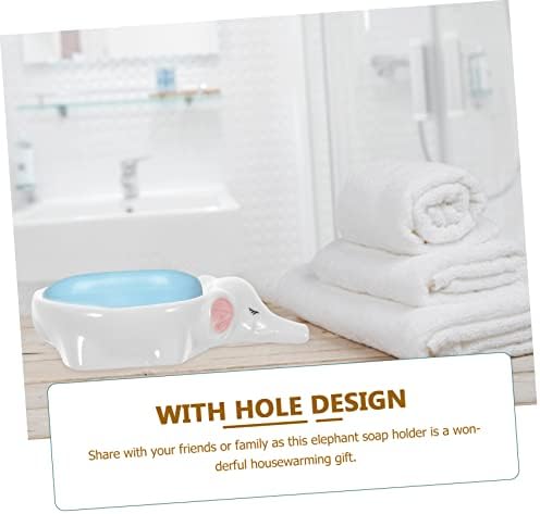 ABOOFAN Elephant Ceramic Soap Holder