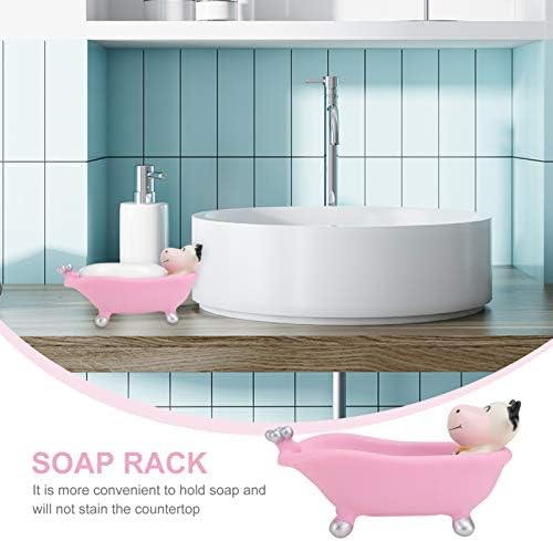 Kids Cartoon Soap Holder Bath Tray for Bathroom Counter