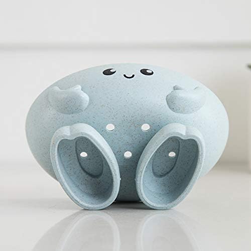 Ganolandstar Cute 4pc Wheat Straw Soap Case Holder Portable Travel