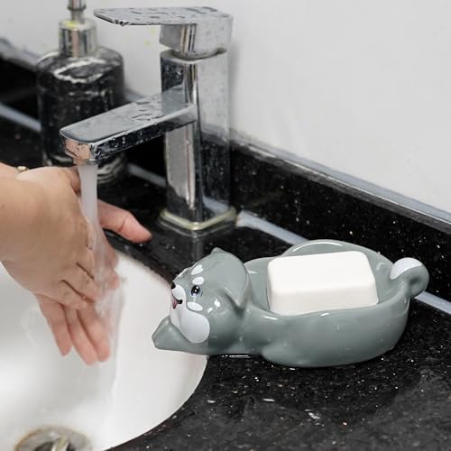 Ceramic Soap Dish Siberian Husky
